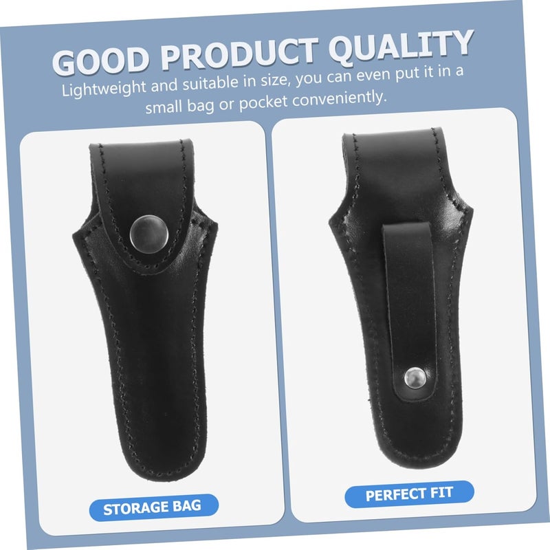 OFFSCH Black Leather Mouthpiece Protector Bag for Trumpet Non-Slip Musical Instrument Storage Pouch Sturdy Horn Cover for Safe Storage - Image 5
